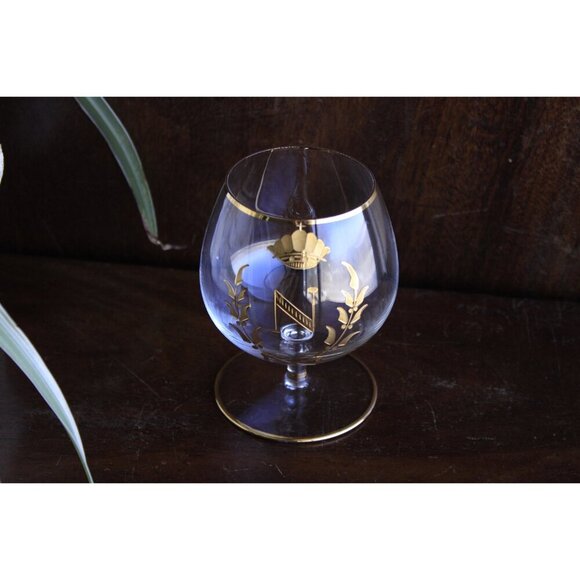 Vintage Napoleon Brandy / Cognac single drinking glass, French Empire gilded - Picture 2 of 9